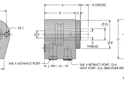 Hollow Rod Cylinder Dimensions