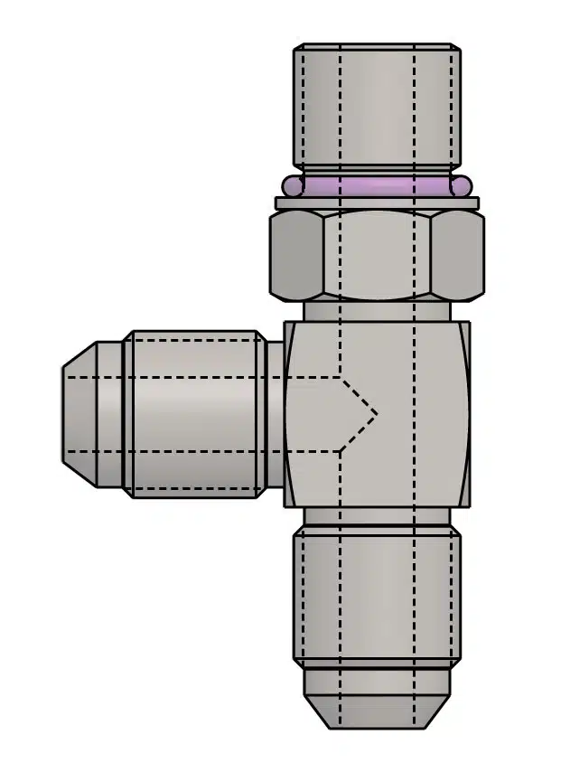 JIC-to-SAE-Fittings-Adjustable-Run-Tee JIC-to-SAE-Fittings-Adjustable-Run-Tee