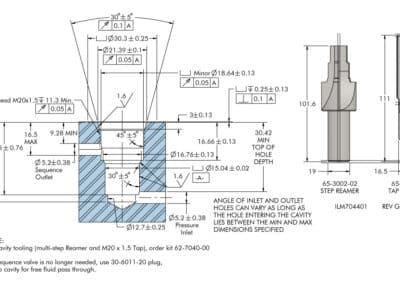 Sequence Valve - Cartridge Cavity