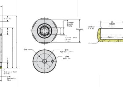 Spring Advance Cartridge Work Supports Dimensions