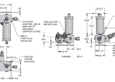 External Accumulator Dimensions