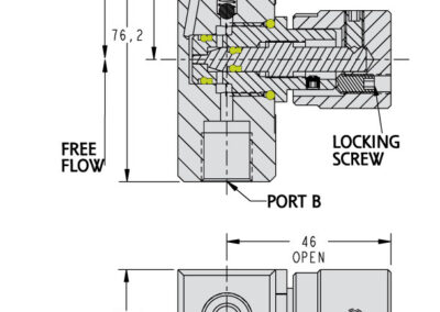 In-Line Flow Control Dimensions