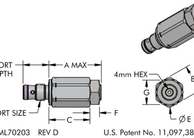 In The Port Sequence Valve Dimensions