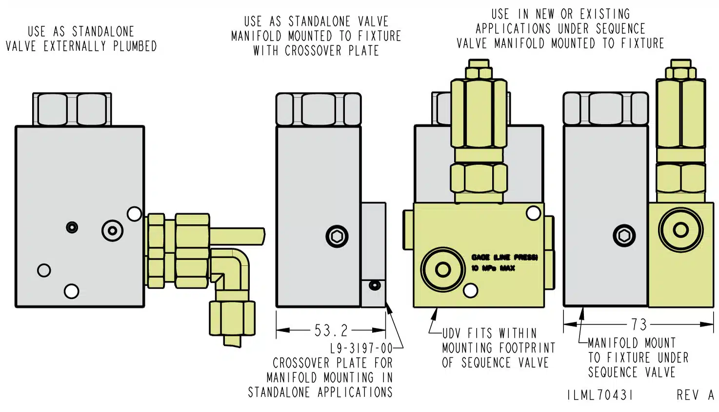 ilml70431 Unclamp Delay Valve Mounting
