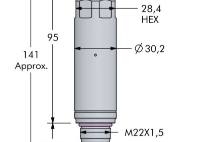 Pressure Reducing Valve - Cartridge Dimensions
