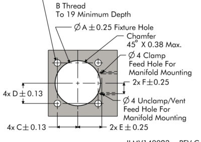 Top Flange Low Profile Swing Clamps Mounting