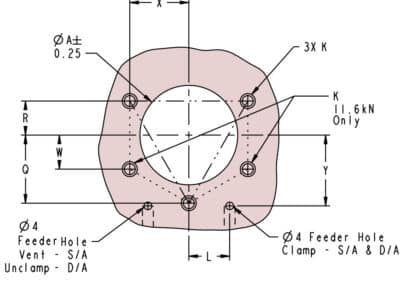 Top Flange Swing Clamps Mounting
