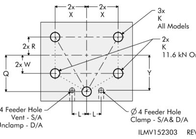 Bottom Flange Swing Clamps Mounting