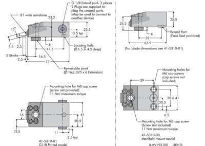 Edge Clamps Dimensions