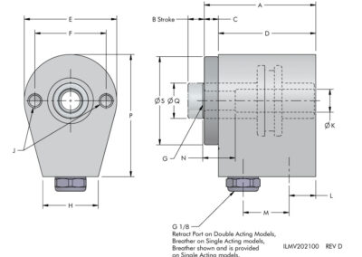 Hollow Rod Cylinder Dimensions
