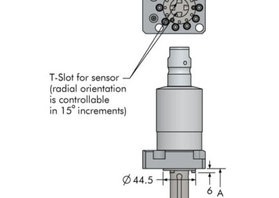 Low Profile Magnetic Position Sensing Swing Clamp Dimensions