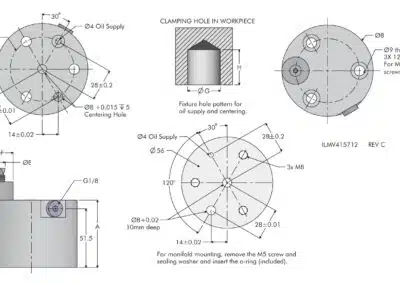 Pull-Down Clamp, Eccentric Dimensions