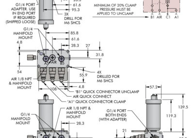 External Accumulator with Air Dimensions