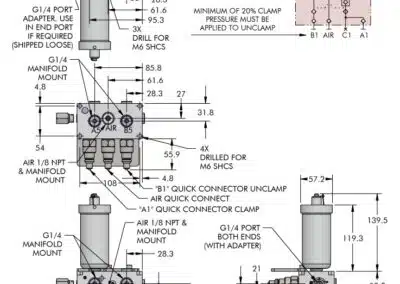 External Accumulator with Air Dimensions