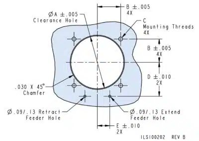 Top Flange Double Acting Work Supports Mounting Workholding
