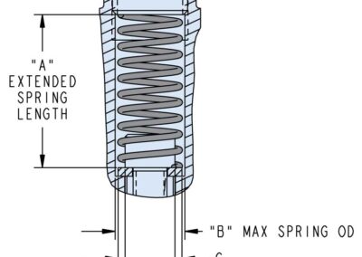 Top Flange Double Acting Work Supports Custom Contact Spring Workholding