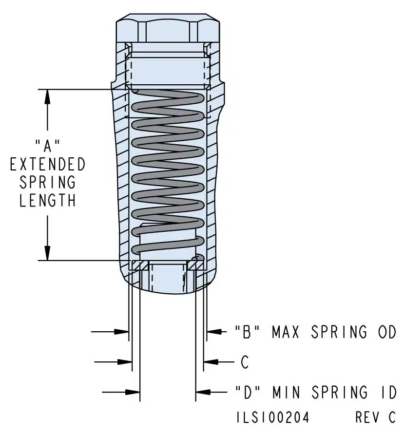 ils100204 Top Flange Double Acting Work Supports Custom Contact Spring