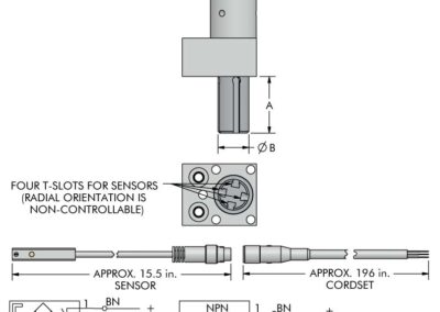 TuffCam™ Magnetic Position Sensing Swing Clamps