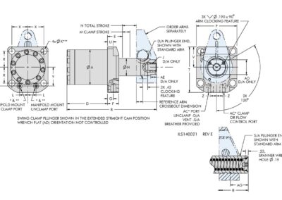 TuffCam™ Swing Clamp Low Profile Top Flange