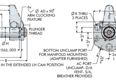 TuffCam™ Top Flange Swing Clamps