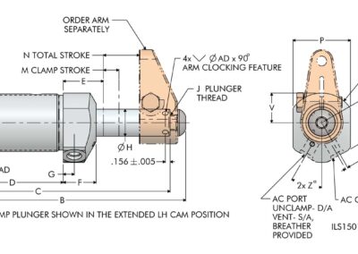 VersaCam™ Swing Clamp Threaded Body