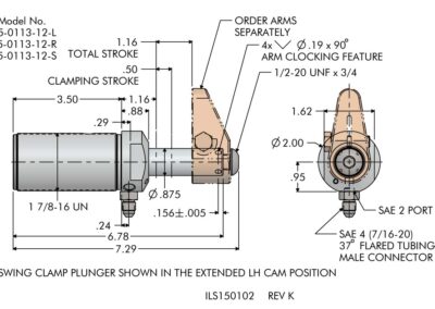 VersaCam™ Swing Clamp Threaded Body