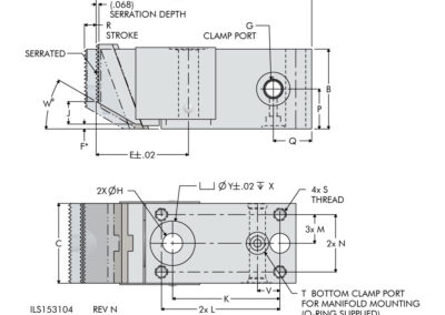 Pull-Down Clamp Dimensions