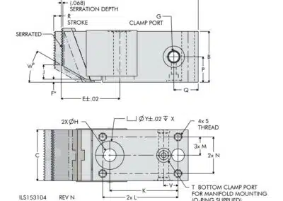 Pull-Down Clamp Dimensions