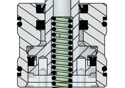 Cutaway Drawing - Slip-in Cartridge Mount Pull Cylinders