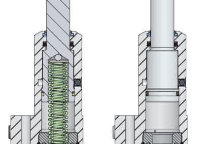 Manifold/Bottom Flange Push Pull Cylinder