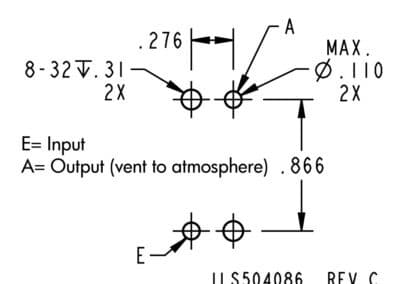Pneumatic Confirmation Valve, Block Mounting