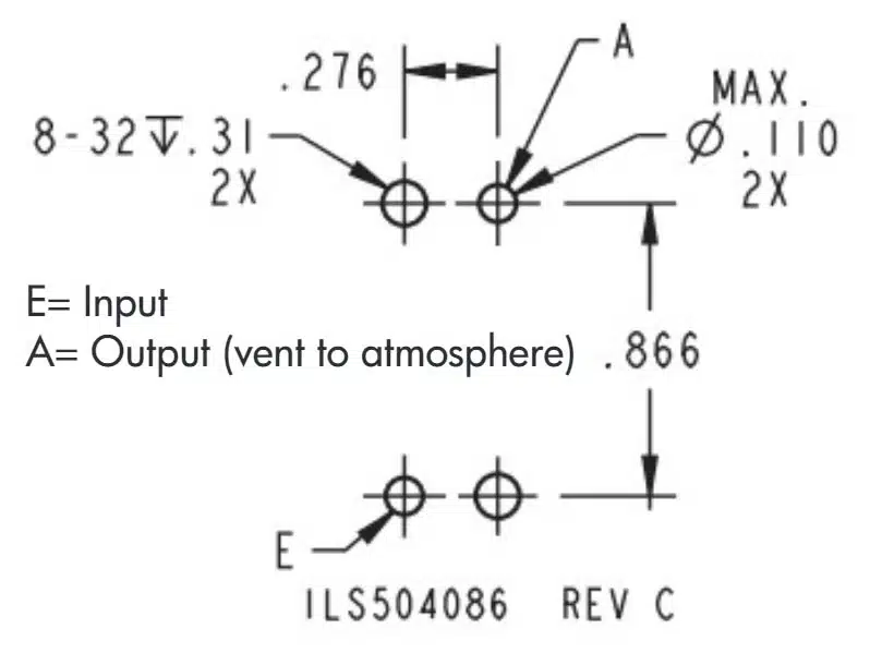 ils504086 <br />
Pneumatic Confirmation Valve - Block
