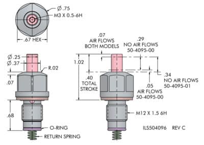 Pneumatic Confirmation Valve CARTRIDGE