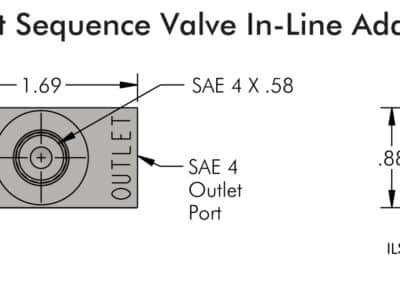 In the Port Sequence Valve In-Line Adapter Block