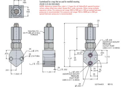 Compact Manifold Mount Sequence Valve