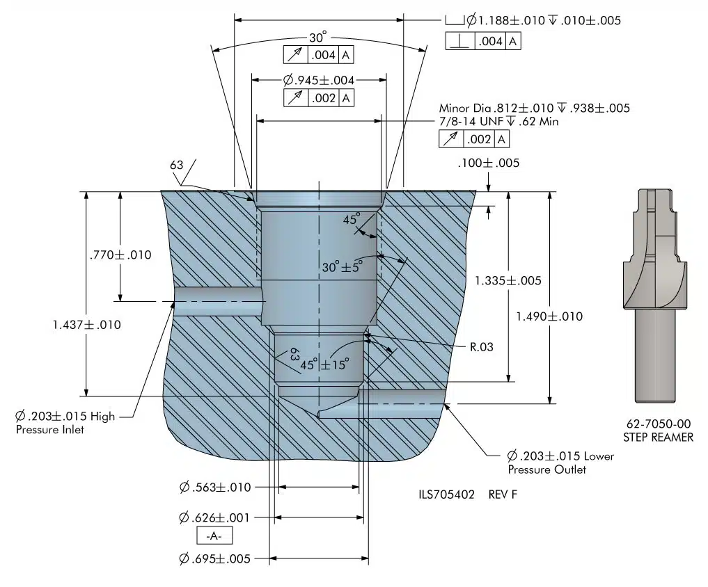 ils705402 Cartridge Cavity