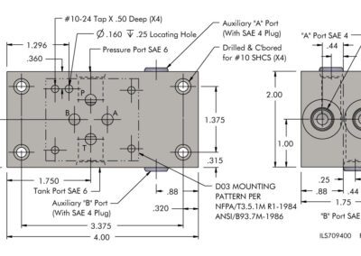 Directional Control Valves | Single Valve Subplates NFPA D03