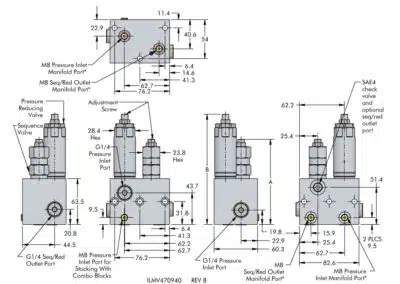 Low-High Valve Dimensions
