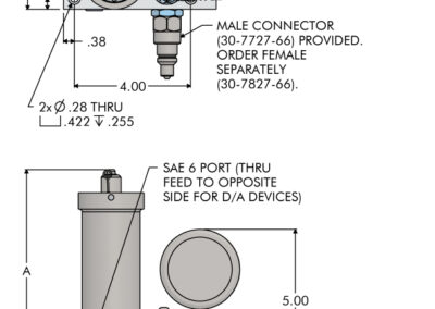 Manual Shutoff Valve Decouplers Vertical Accumulator, Manual Shutoff Valve Decoupler Specifications Dimensions