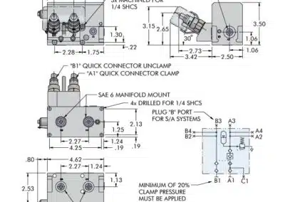 One Handed Automatic Shutoff Valve Decouplers Integral Accumulator Dimensions
