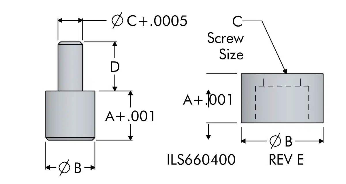 ils660400 Press Fit Rest Buttons