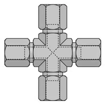 inch vektek flareless tube fitting