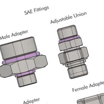 inch flareless tube fittings
