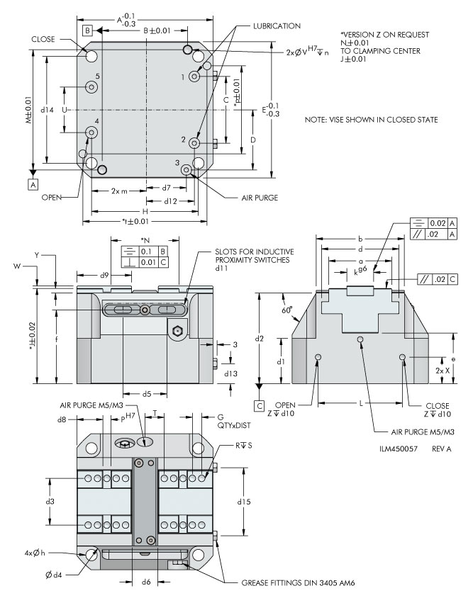 ilm450057 VFB Vise Drawing