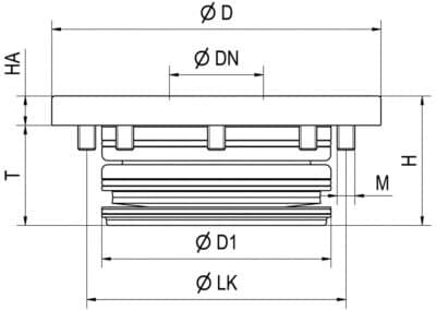 Zero-Point Hydraulic Installation Clamping Module dims