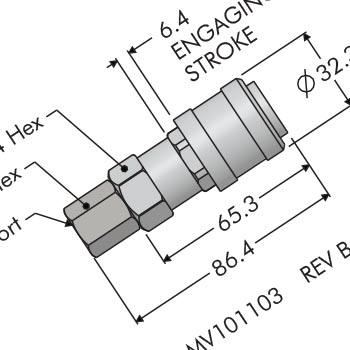Manual Shutoff Valve Decoupler Quick Connects