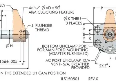VersaCam™ Swing Clamp Top Flange