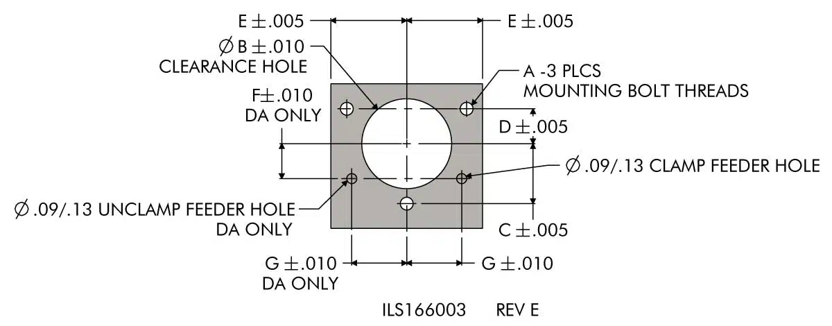 ils166003 Top Flange Position Sensing Double Acting Mounting