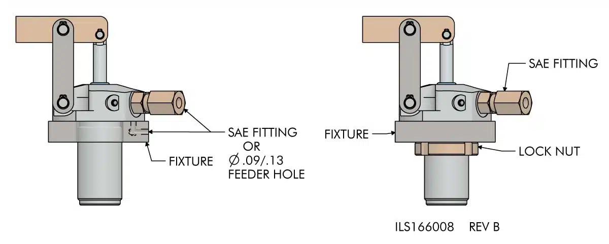 ils166008 Top Flange Position Sensing Double Acting Mounting