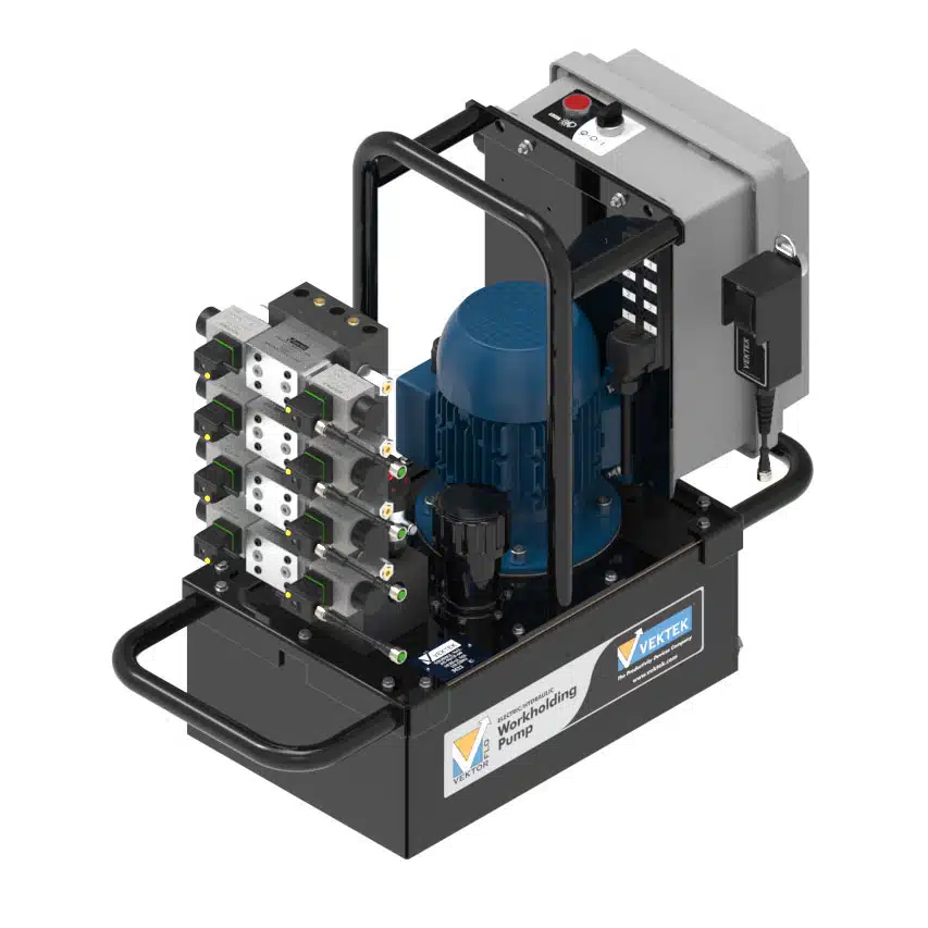 awp-package-9 Advanced Workholding Pumps 2HP Low Pressure Double-Acting Live System